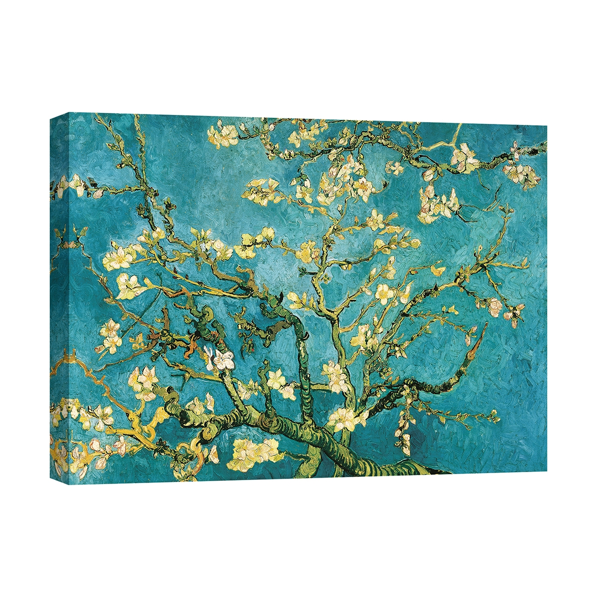 Impresionismo en lienzo "Mandorlo en flor" por Vincent van Gogh Promoción