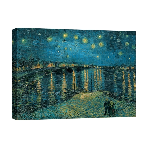 Cuadro impresionista impresión en lienzo La Notte Stellata Vincent van Gogh Promoción
