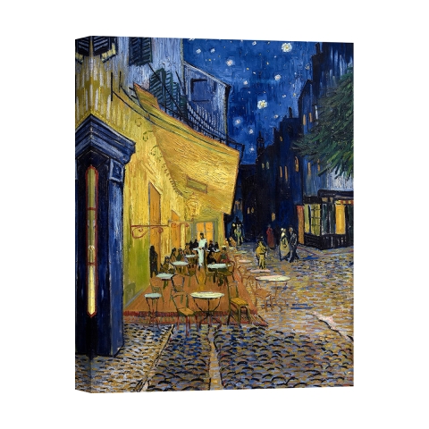 Cuadro en lienzo Café de noche en la terraza Vincent van Gogh Promoción