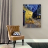 Cuadro en lienzo Café de noche en la terraza Vincent van Gogh Rebajas