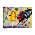 Cuadro abstracto moderno impresión en lienzo Yellow, Red & Blue Kandinsky Promoción
