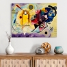 Cuadro abstracto moderno impresión en lienzo Yellow, Red & Blue Kandinsky Venta