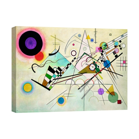 Impresión en lienzo cuadro abstracto contemporáneo Composition VIII Kandinsky Promoción