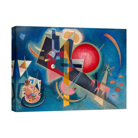 Cuadro abstracto moderno impresión sobre lienzo canvas Kandinsky Im Blau Promoción