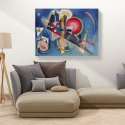 Cuadro abstracto moderno impresión sobre lienzo canvas Kandinsky Im Blau Rebajas