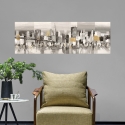 Cuadro moderno abstracto en lienzo Manhattan & Brooklyn Bridge Luigi Florio Venta