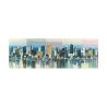 Cuadro moderno sobre lienzo paisaje urbano Manhattan Aqua Luigi Florio Oferta