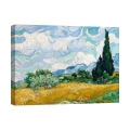 Impresión en lienzo impresionismo Campo di Grano con Cipressi van Gogh Promoción