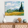 Impresión en lienzo impresionismo Campo di Grano con Cipressi van Gogh Venta