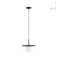 Lámpara colgante salón difusor de vidrio 45cm Chaplin L1 Promoción