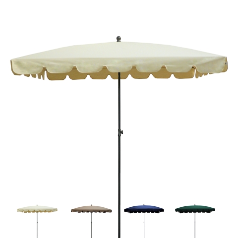 Sombrilla antiviento rectangular de diseño para exteriores Allegro 86R Promoción
