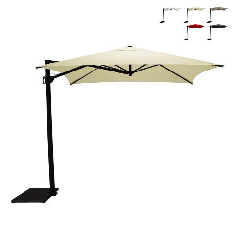 Sombrilla lateral cuadrada 250x250 para jardín protección UV50+ Trend Promoción