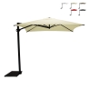 Sombrilla lateral cuadrada 250x250 para jardín protección UV50+ Trend Promoción