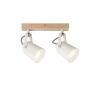 Aplique de pared y techo dos luces orientables metal blanco Eda AP2 Venta