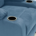 Sillón relajante reclinable reposapiés portaobjetos Laura Light Precio