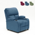 Sillón relajante reclinable reposapiés portaobjetos Laura Light Promoción