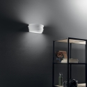 Aplique de yeso pintable con difusor de vidrio satinado Flow Venta