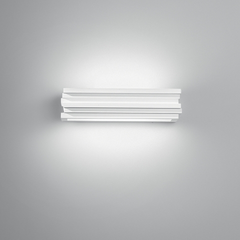 Aplique de yeso con difusor de vidrio satinado 37 cm Flow Promoción