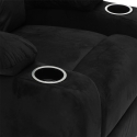 Sillón Relax Reclinable Laura el Mejor Sofá de Microfibra y Terciopelo 