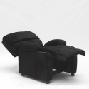Sillón Relax Reclinable Laura el Mejor Sofá de Microfibra y Terciopelo 