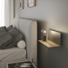 Aplique de metal estilo minimalista con puerto USB y luz regulable Flash Venta