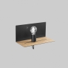 Aplique de metal estilo minimalista con puerto USB y luz regulable Flash Oferta