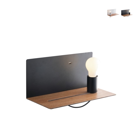 Aplique de metal estilo minimalista con puerto USB y luz regulable Flash Promoción
