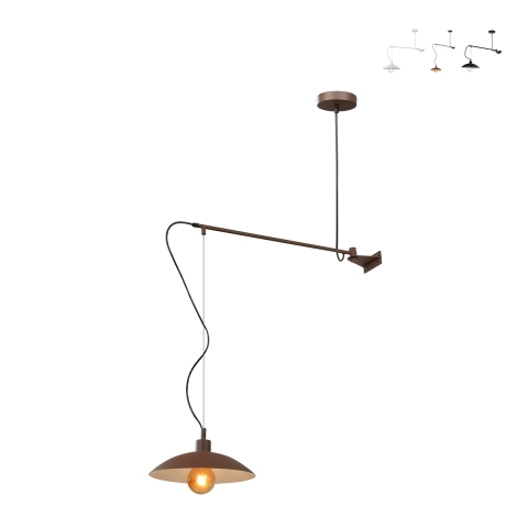 Aplique de metal con luz colgante estilo industrial Eldorado Promoción