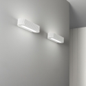 Aplique oval moderno de pared en yeso blanco pintable Gatsby Venta