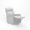 Sillón Relax Reclinable Eléctrico de Cuero Armaila Fix 