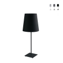 Lámpara de mesa de metal con pantalla de tela Elvis Promoción