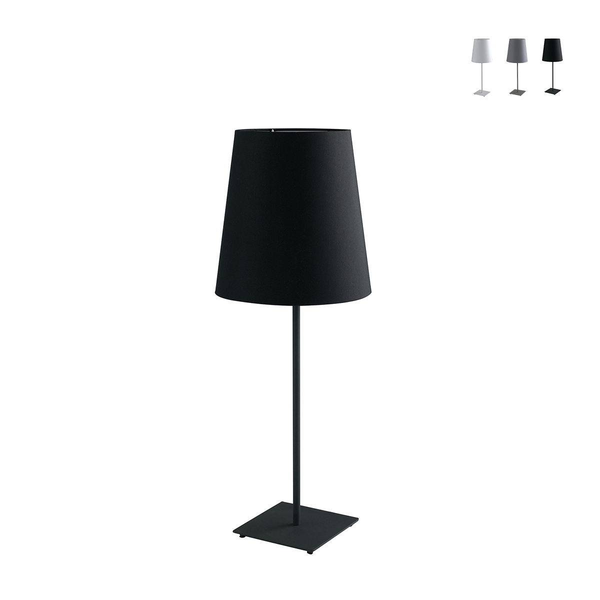 Lámpara de mesa de metal con pantalla de tela Elvis Promoción Lámpara de mesa de metal con pantalla de tela Elvis Promoción