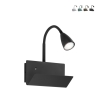 Aplique de pared de metal con luz flexible y puerto USB Gulp Promoción