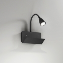 Aplique de pared de metal con luz flexible y puerto USB Gulp Oferta