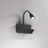 Aplique de pared de metal con luz flexible y puerto USB Gulp Oferta