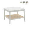 Mesa de centro cuadrada de madera lacada con estante de rejilla de Viena Thomas Promoción