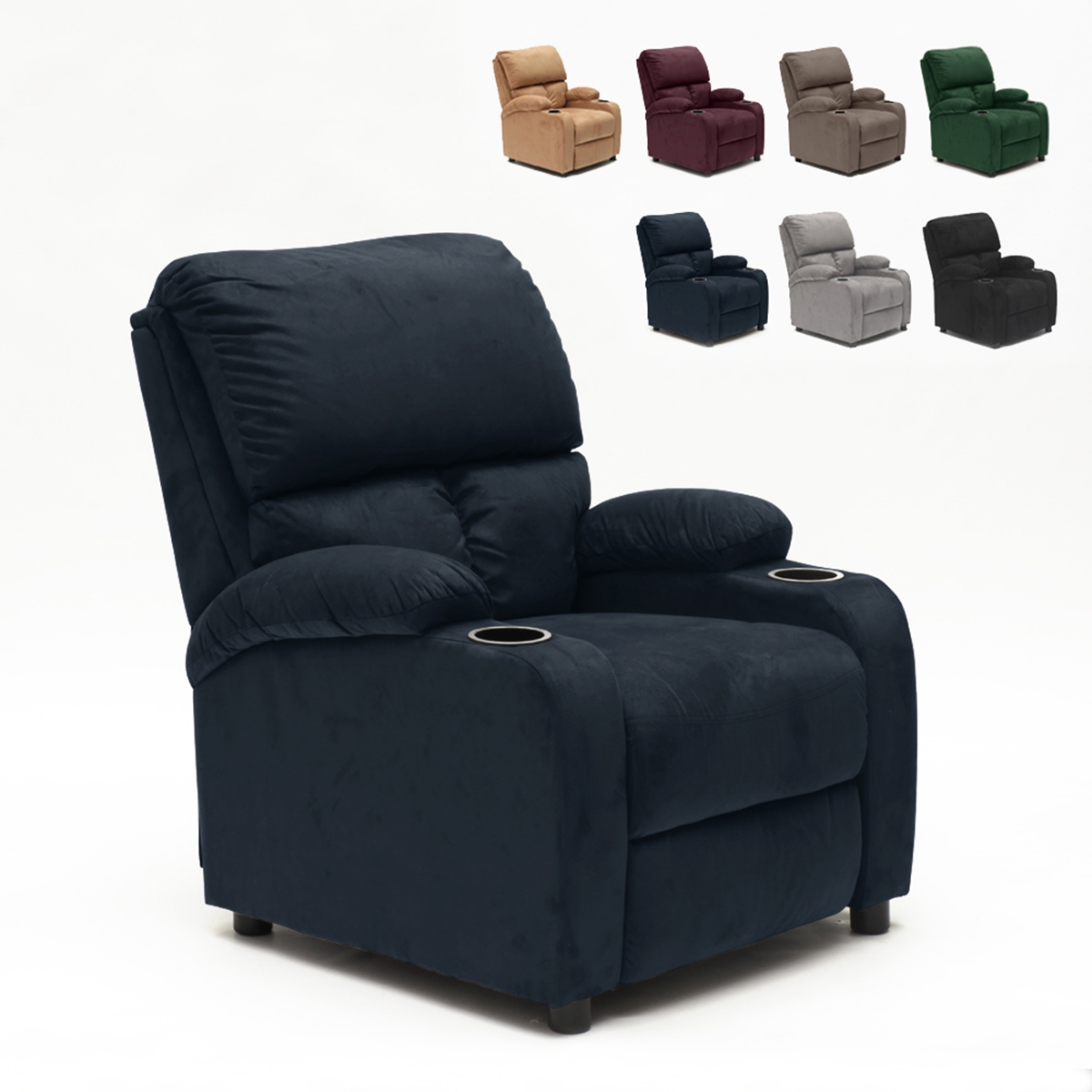 Sillón Relax Reclinable Laura el Mejor Sofá de Microfibra y Terciopelo Sillón Relax Reclinable Laura el Mejor Sofá de Microfibra y Terciopelo