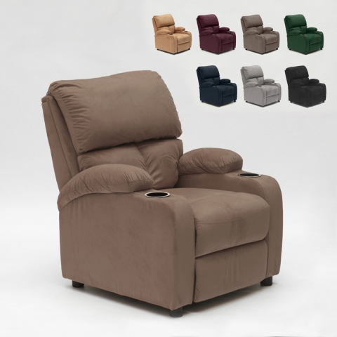 Sillón Relax Reclinable Laura el Mejor Sofá de Microfibra y Terciopelo Promoción