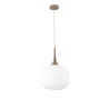Lámpara colgante moderna con luz de vidrio opalino blanco Jaipur Venta