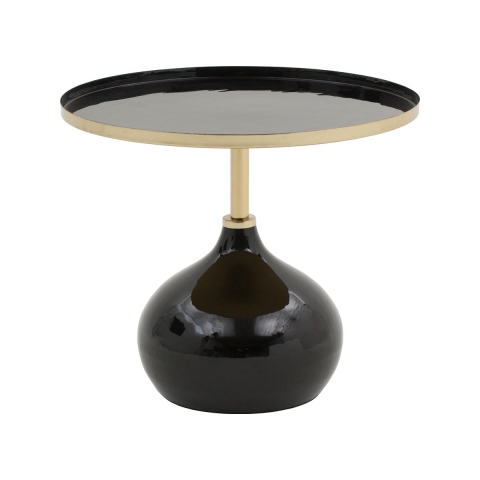 Mesa de centro moderna negra Drevan Promoción