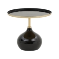 Mesa de centro moderna negra Drevan Promoción