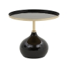 Mesa de centro moderna negra Drevan Promoción