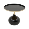 Mesa de centro moderna negra Drevan Venta