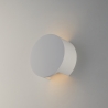 Aplique de pared moderno redondo de yeso blanco pintable Leiron Rebajas