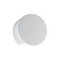 Aplique de pared moderno redondo de yeso blanco pintable Leiron Descueto