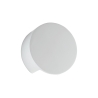 Aplique de pared moderno redondo de yeso blanco pintable Leiron Descueto