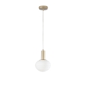 Lámpara colgante moderna dorada con luz esférica blanca Ripple Venta