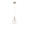 Lámpara colgante moderna dorada con luz esférica blanca Ripple Venta