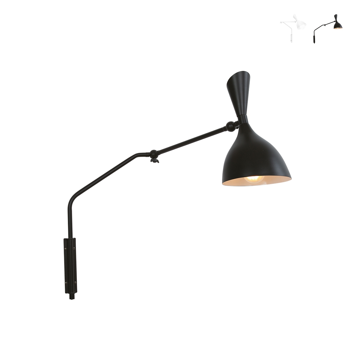 Aplique de metal con pantalla orientable estilo industrial Morgan Promoción Aplique de metal con pantalla orientable estilo industrial Morgan Promoción