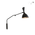 Aplique de metal con pantalla orientable estilo industrial Morgan Promoción
